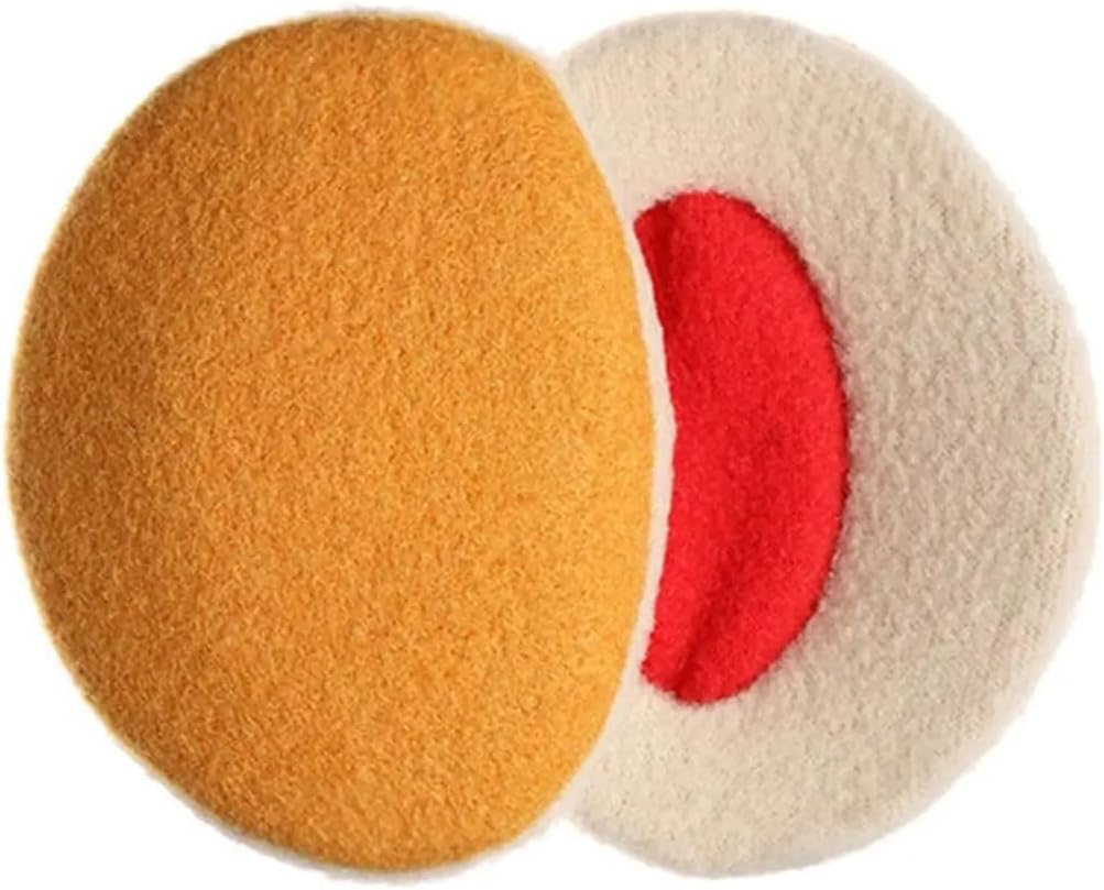 Ear Muffs For Winter Ear Warmer ，Men Women Bandless Ear Warmers Kids Winter Thick Warm Ear Cover Outdoor Windproof Cold Weather Ear Protection(Yellow-medium)
