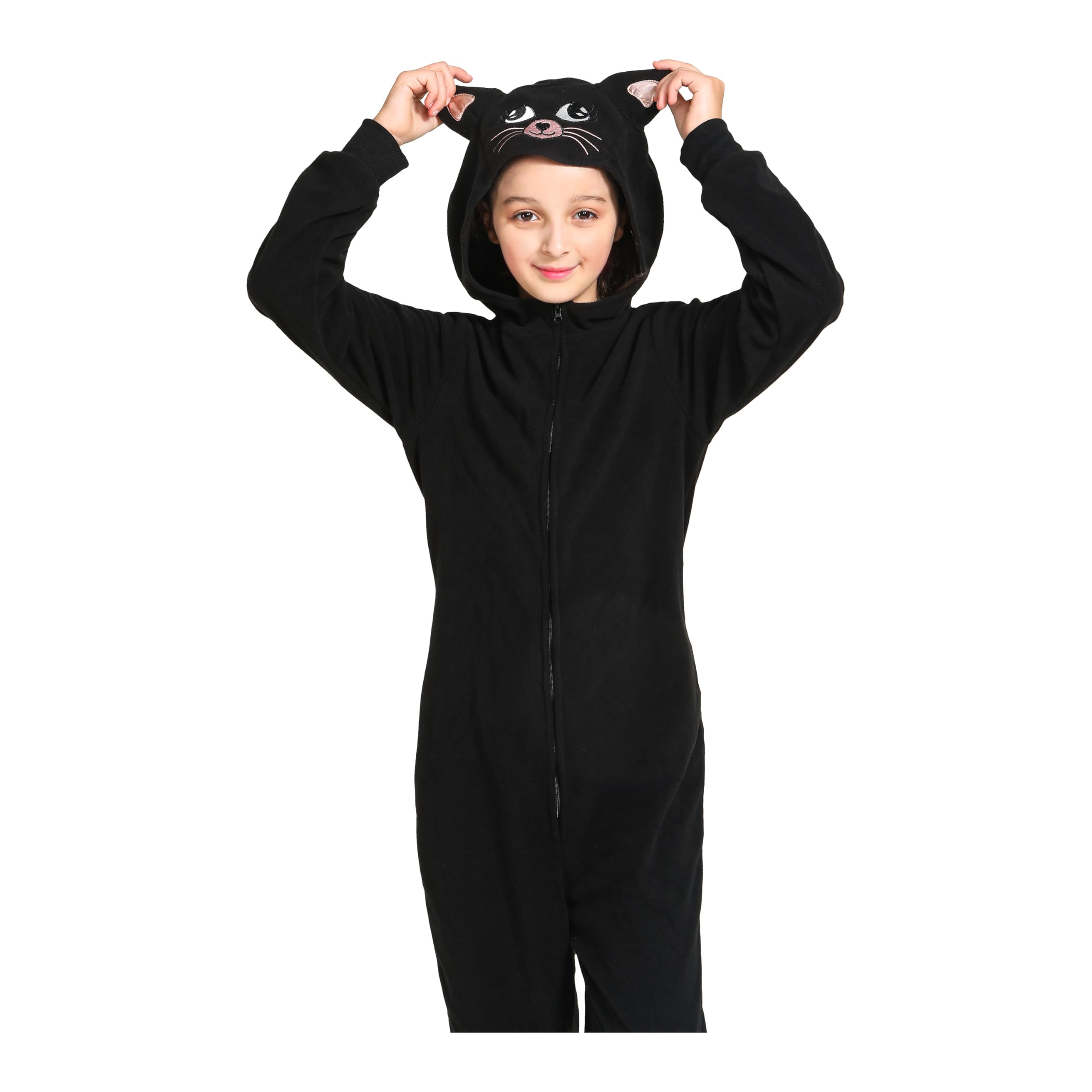 Sincere Party Cappotto magico nero con cappuccio per bambini, abito mago con bacchetta, occhiali, distintivo perfetto per la Giornata Mondiale del Libro - 5