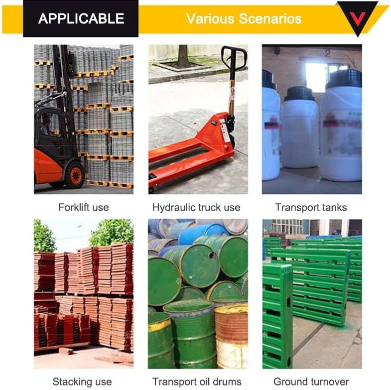 Drum Containment Spill Pallet, Nestable Industrial Paint Bucket Leak-Proof Tray, Garage Kitchen Detachable Steel Modular Platform with Drain(65x65x24cm)