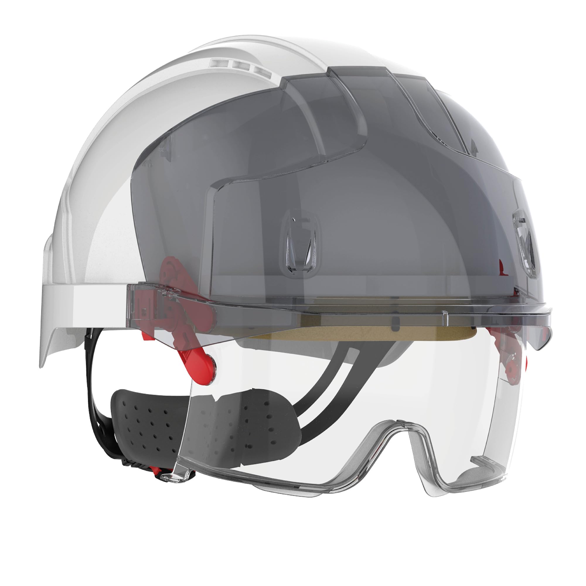 JSP EVO® VISTAlens® Safety Helmet with Integrated Eyewear - Vented