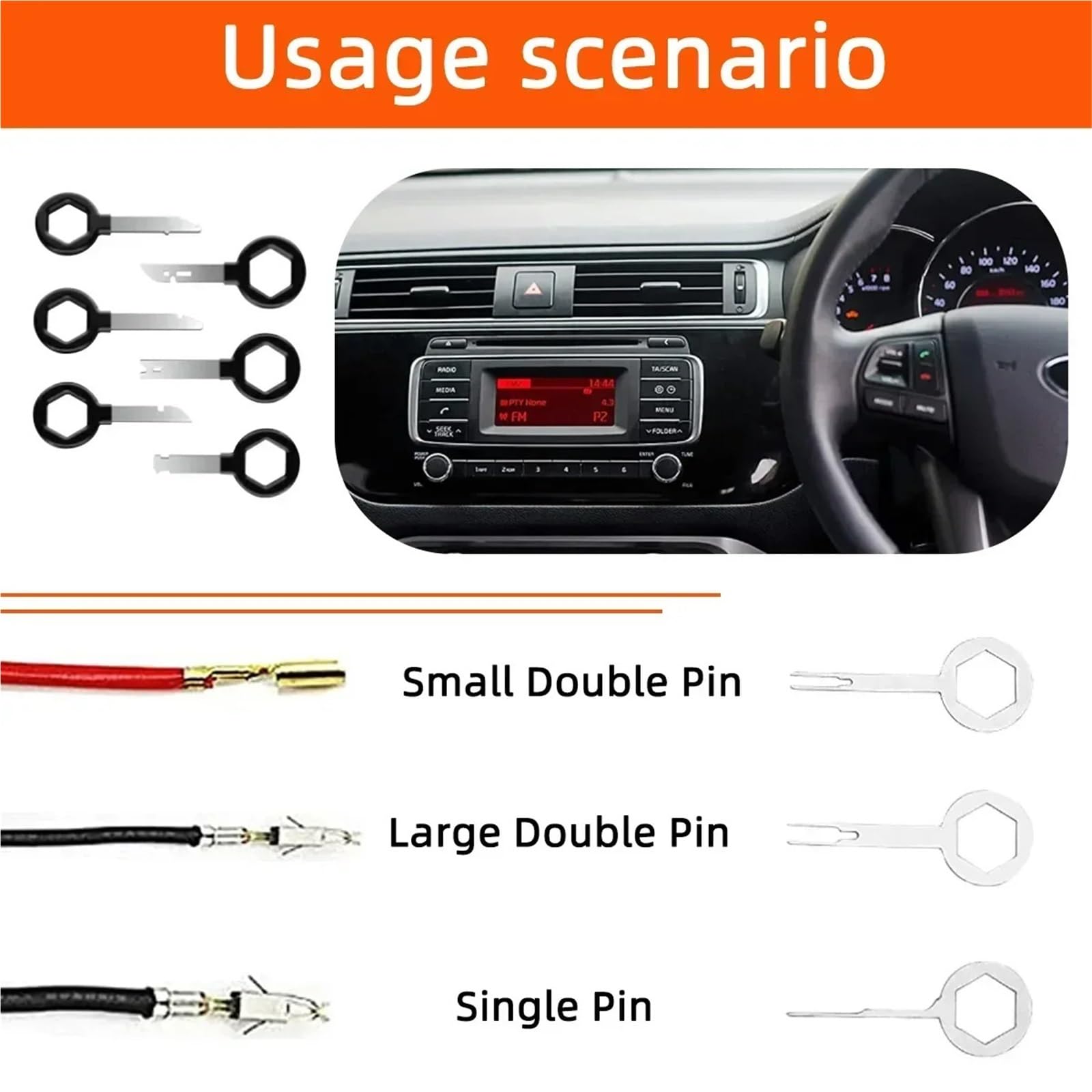 Herramientas for el Coche, Kit de desmontaje del Interior, Herramienta for Quitar molduras Paneles, desmontadores plástico for, Caja Herramientas Completa Manual para Hogar o Garaje(25PCS (Box))