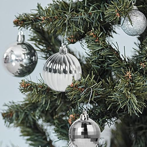 Miniatura 143 de Lulu Home Adornos de esferas para árbol de Navidad, 34 unidades, esferas colgantes Dorado