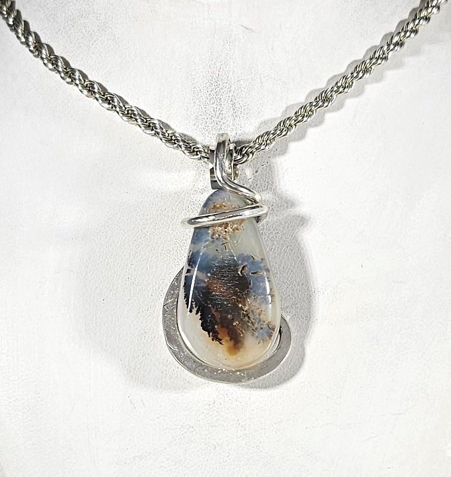 Drusy Crystal Pendant Necklace 925 Sterling Silver by Isabella Roth - Image 5