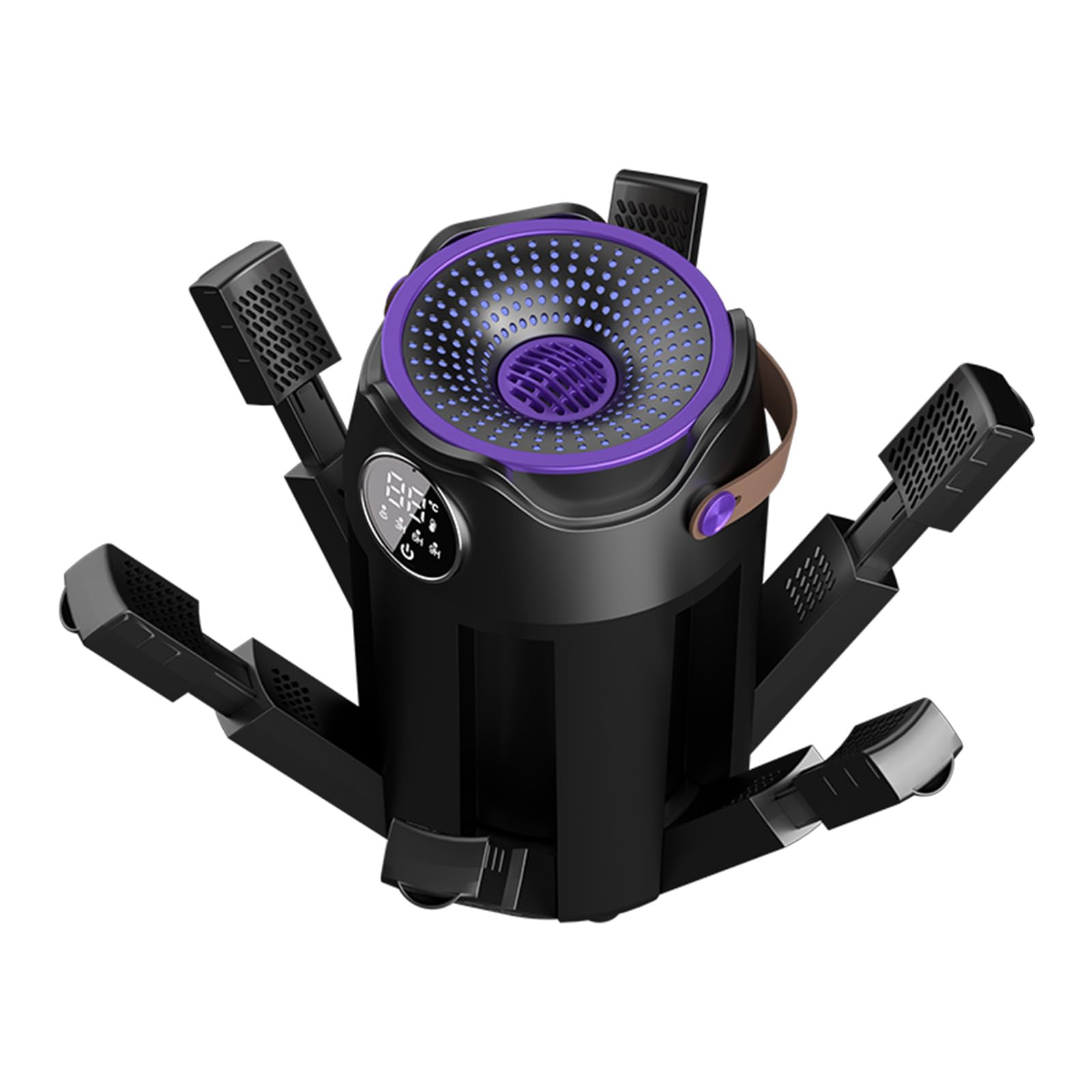Asciugascarpe elettrico antibatterico 6 in 1, con timer da 3/6/9 ore, design pieghevole, ad asciugatura rapida, per scarpe, guanti, cappelli, calzini e scarpe da calcio