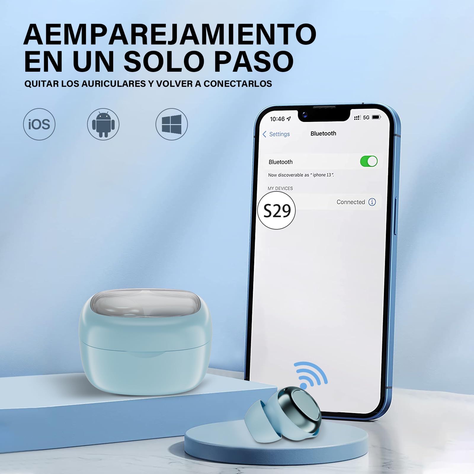 Doubc Mini auriculares para dormir Bluetooth 5.4, 2025, nuevos auriculares in-ear inalámbricos con 25 horas de duración de la batería, auriculares suaves para dormir, sonido suave, cómodo de llevar