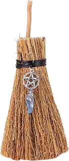 Amosfun 1 Peça Mini Vassoura Mini Para Crianças Presentes De Halloween Vassoura De Bruxa Em Miniatura Voando Para Crianças Pequena Vassoura De Bruxa Decoração Em Forma De Vassoura