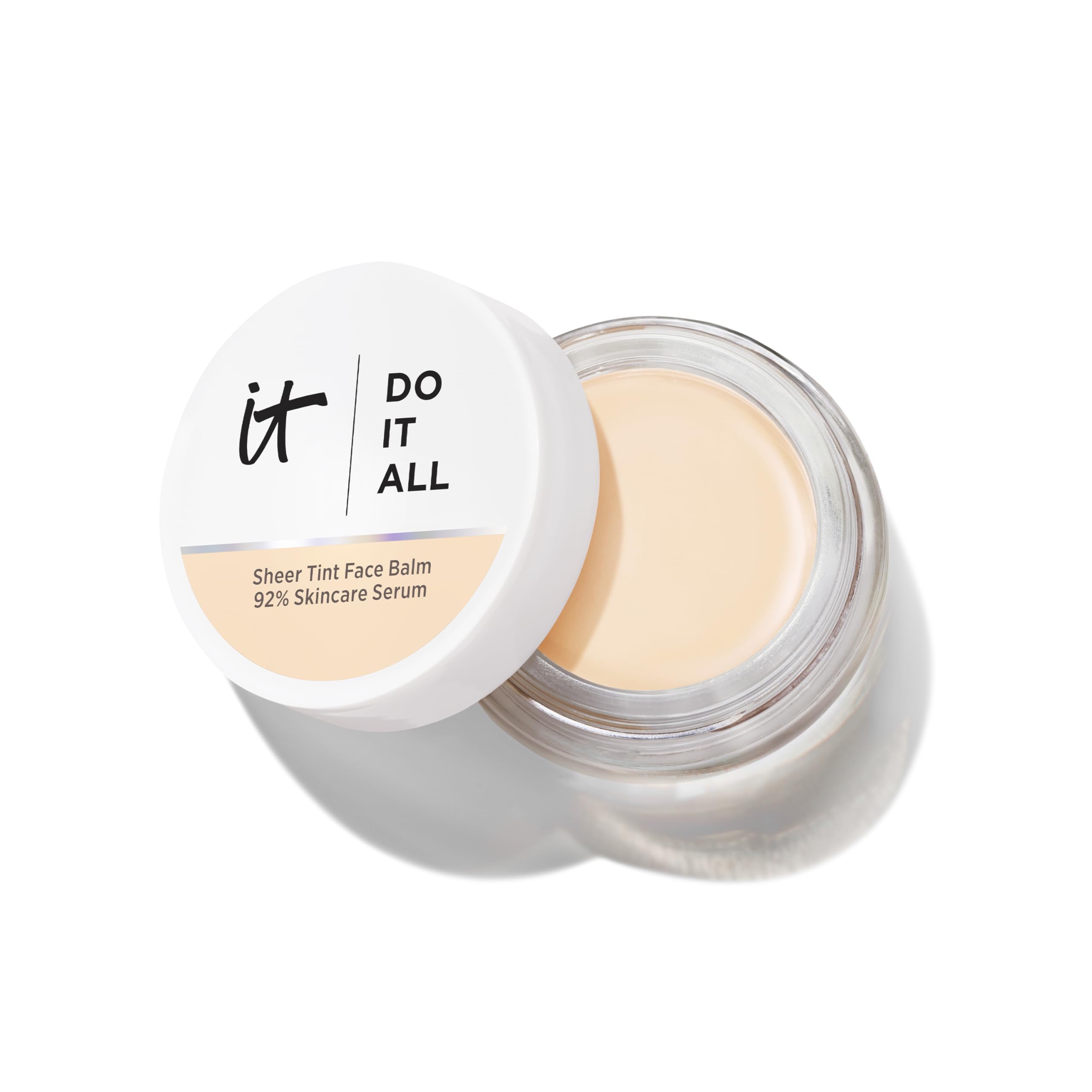 IT Cosmetics Do It All Sheer Tint Face Balm, Sheer‑Coverage Tinted Moisturiser with 92% Skincare Base, Collagen Peptide, Hyaluronic Acid & Vitamin E, 24hr Hydration, FN110