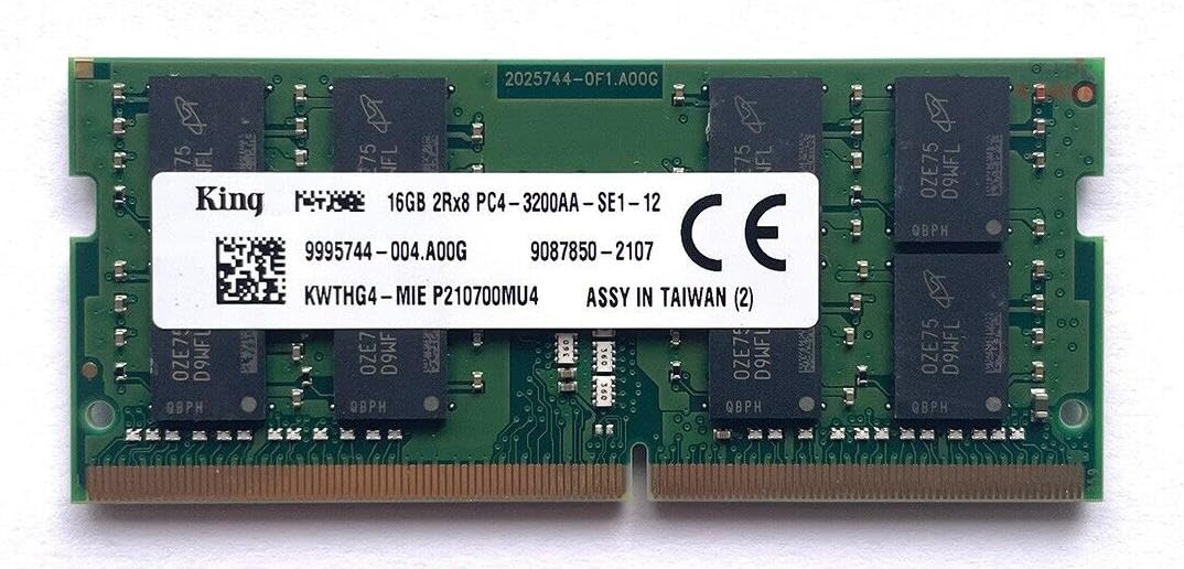 Compatible with Kingston KWTHG4 16GB x 1 DDR4 3200 MHz 2RX8 PC4