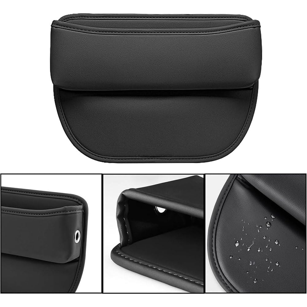 DUXZJEVS Car Seat Gap Filler For BMW X1 IX1 U11 2022 2023 2024, Front Seats Console Gaps Storage Pocket Multifunctional Organizer Box For Phones Cards Keys,D