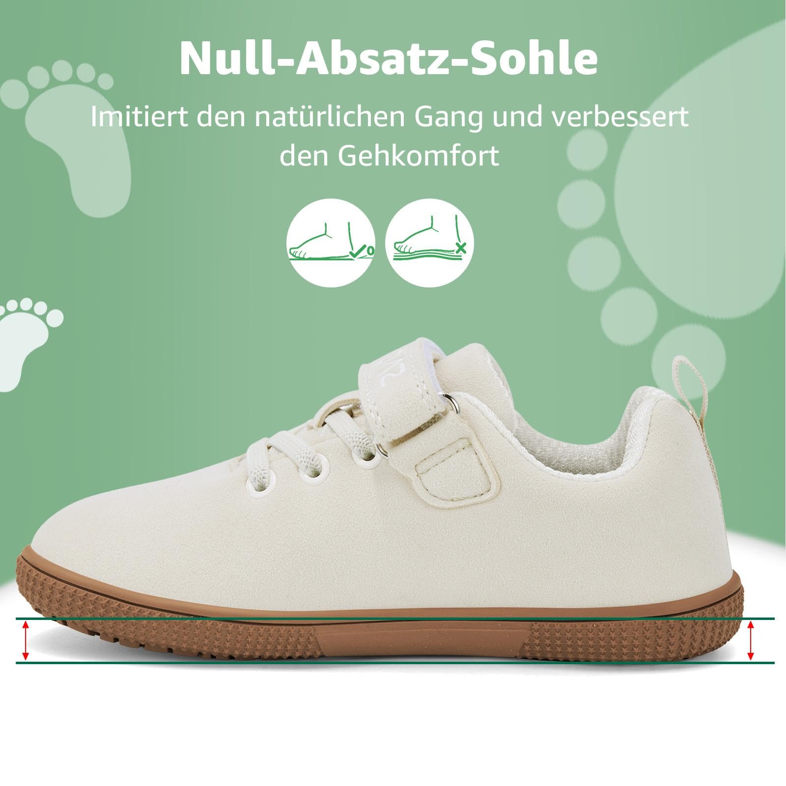 SAGUARO Barfußschuhe Kinder Barfuß Sneaker Outdoor Breite Hallenschuhe Kinderschuhe Gr.25-36