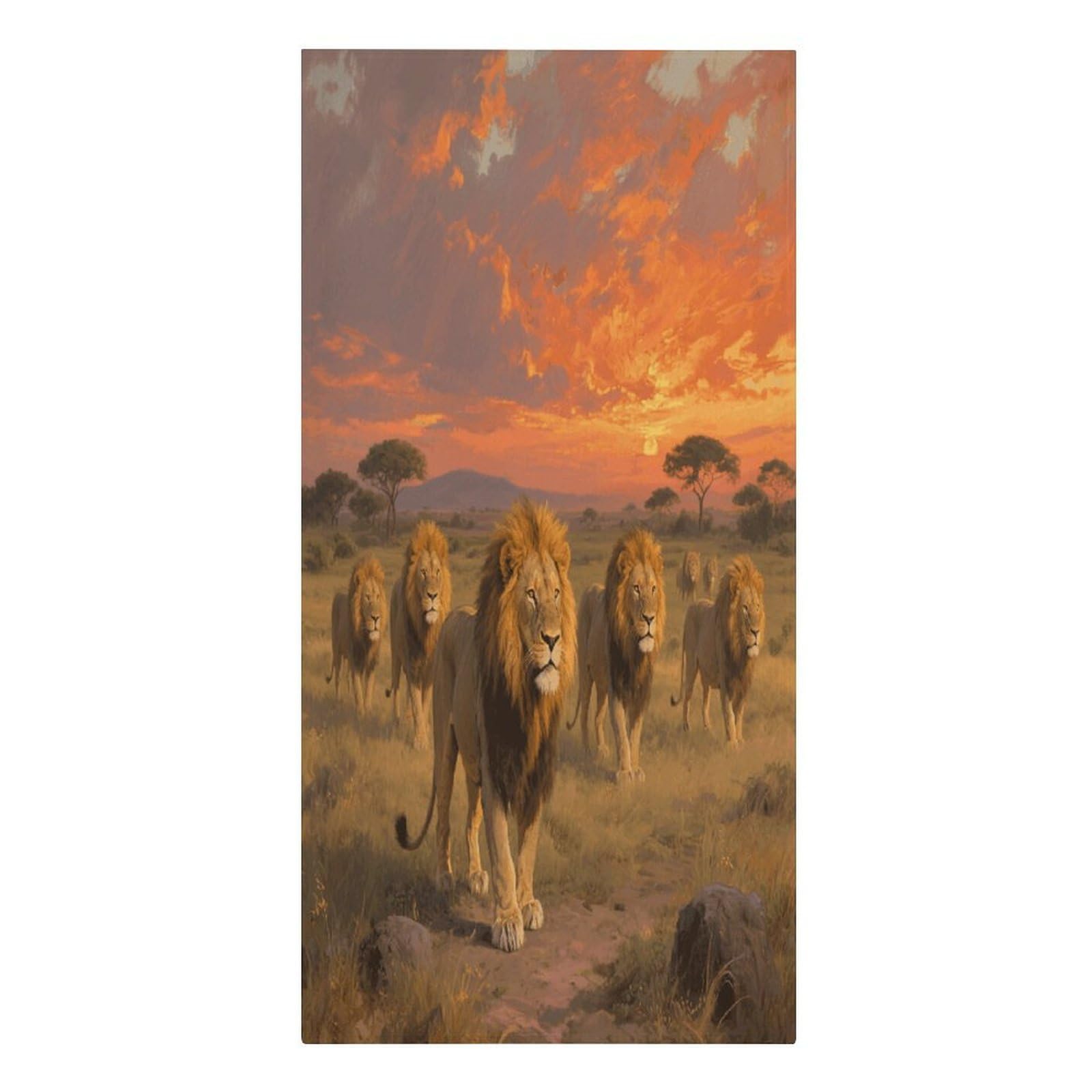 VstaDank Lion Beach Towel Vacation Essentials Sand Free Soft Quick Dry Swim Towels 61"x30" Modern Extra Large Towels Lightweight Microfiber Beach Towel for Swimming Pool