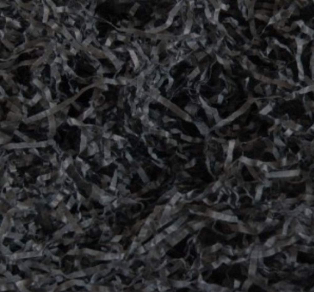 Mustbebonkers Black Packs Of Acid Free Shredded Tissue Paper Shred! Gift Hamper Stuffing Filler (, 20G)