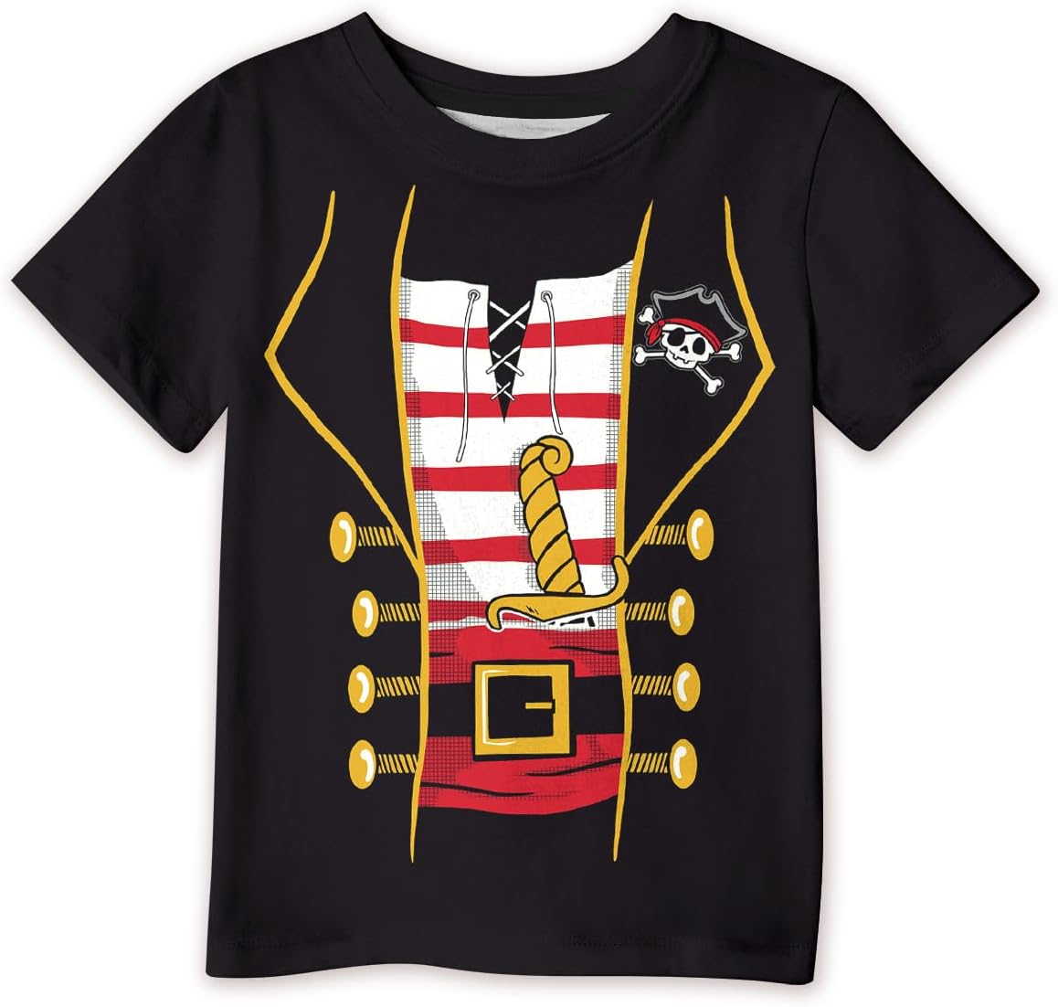 Unisex Kids Halloween Funny Short Sleeve Tee Shirt Cute Print Top 2-14 Years