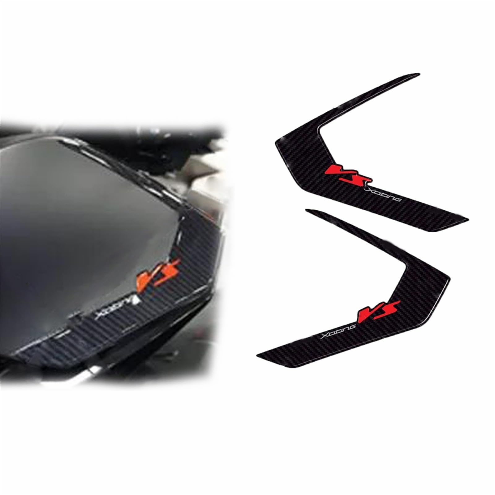Tynbv Black- Silver Decorative Sticker Waterproof Pad Side Stickers Motorcycle Accessories For Kymco Xciting Vs 400 Anti Scratch Decal Tankpad Protector