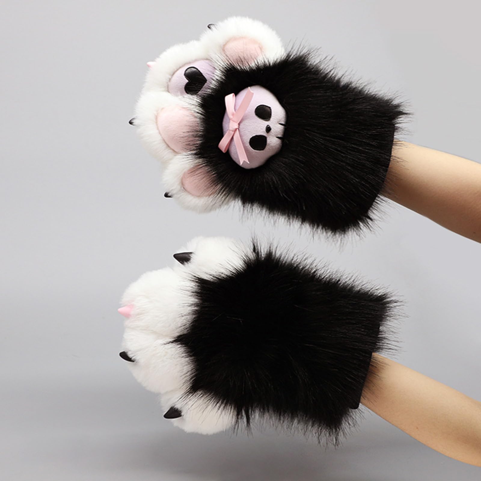 Fursuit Paws - Guanti per Halloween, accessori per feste di Halloween, per adulti