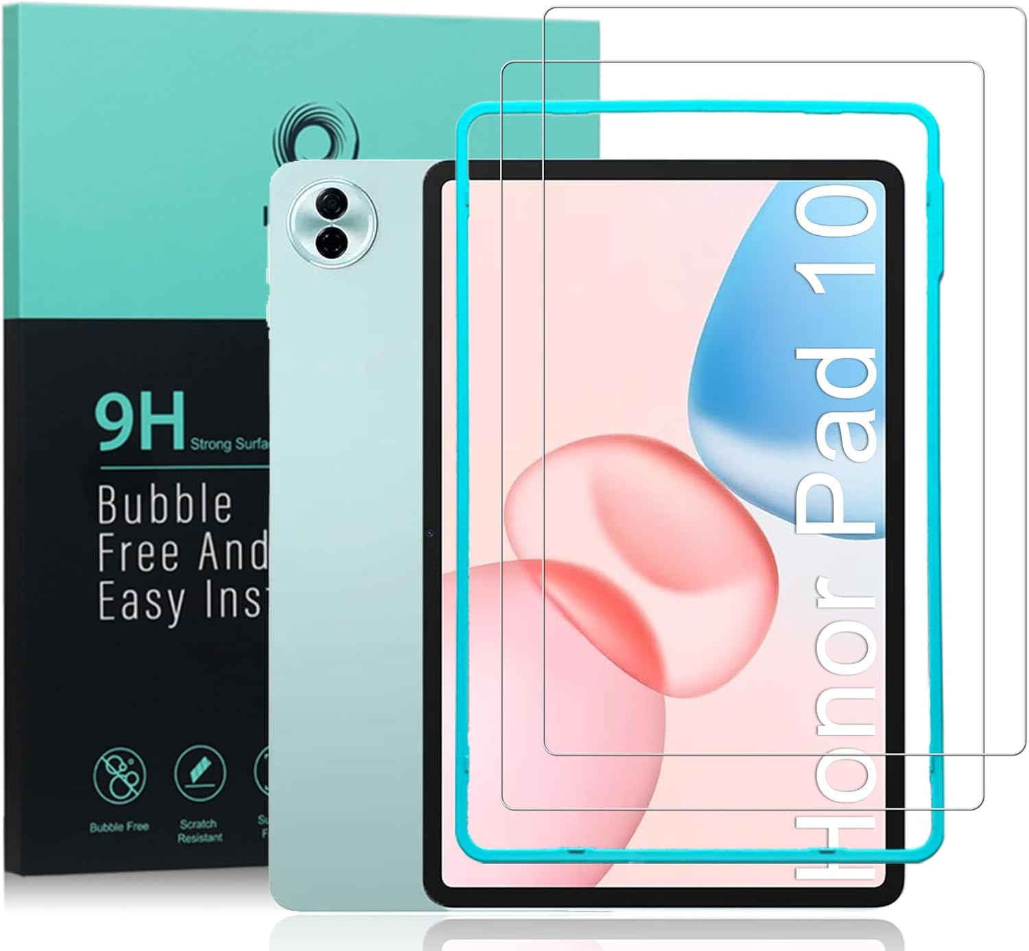 Ibywind Protector de Pantalla para Honor Pad 10, 2 Pack, Vidrio Templado 9H