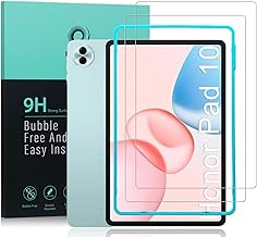 Ibywind für Honor Pad 10 2 Stück Schutzfolie,mit Easy Install Kit (Zentrierrahmen),Blasenfreier, kratzfester Displayschutz mit 9H-Härte
