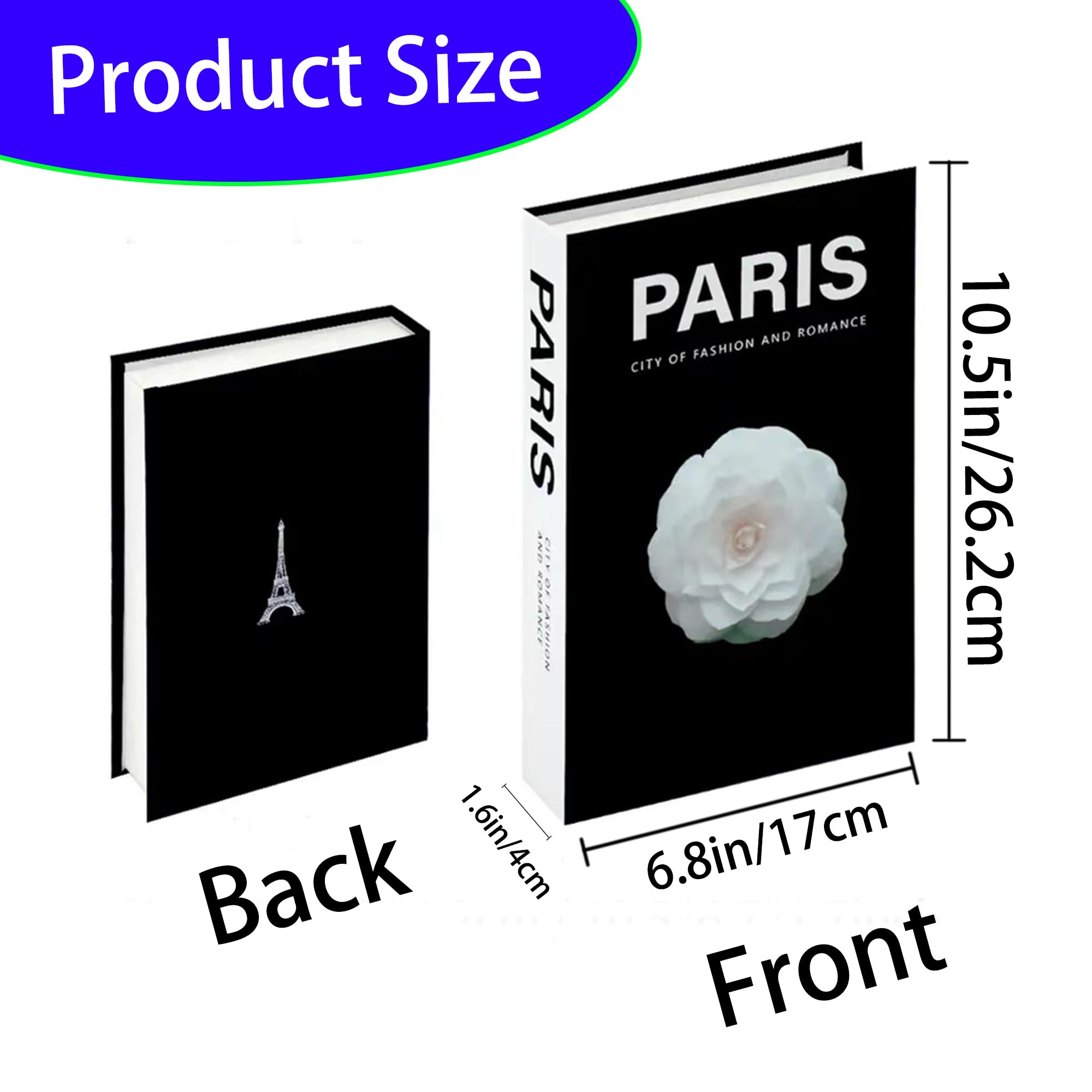 Mini Libri Decorativi In Legno - Set Di 3 Libri Finti Impilati Con Nappa E Foglie - Decorazione Per Tavolino E Libreria