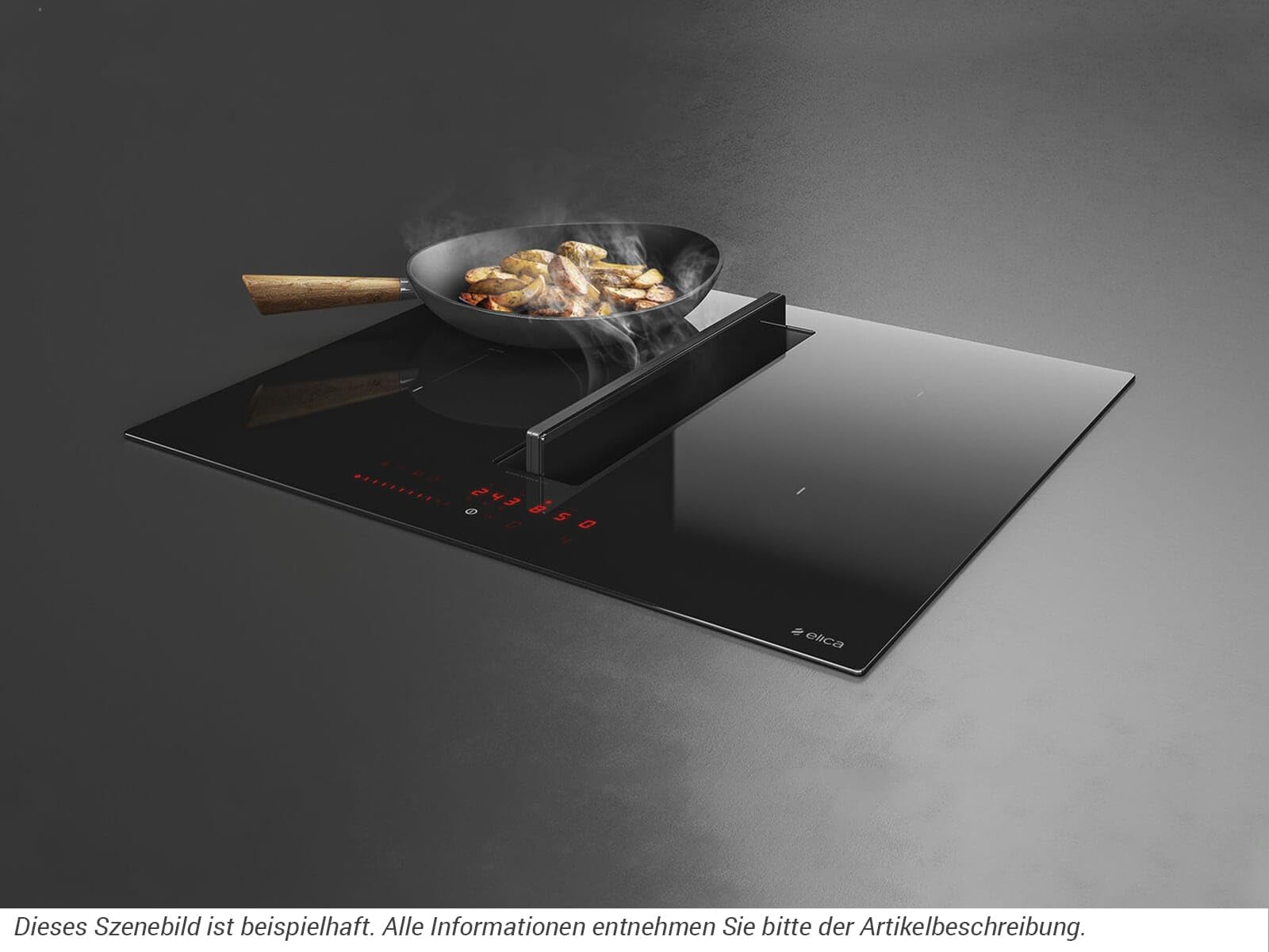 Table De Cuisson Aspirante Induction 72cm 4 Feux 7500w Noir - PRF0167054