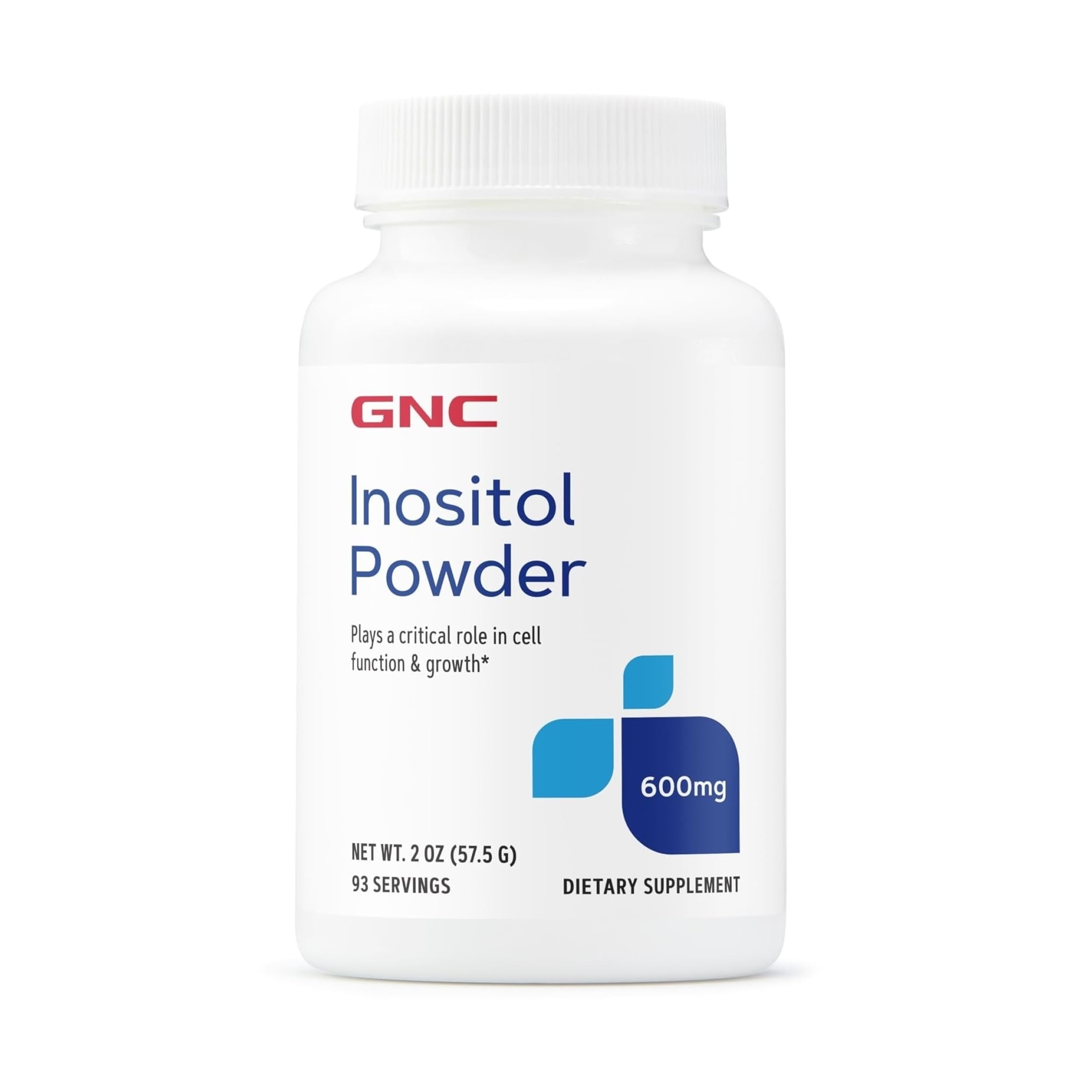 GNC Suplemento de inositol em pó 600 mg por porção, 56 g