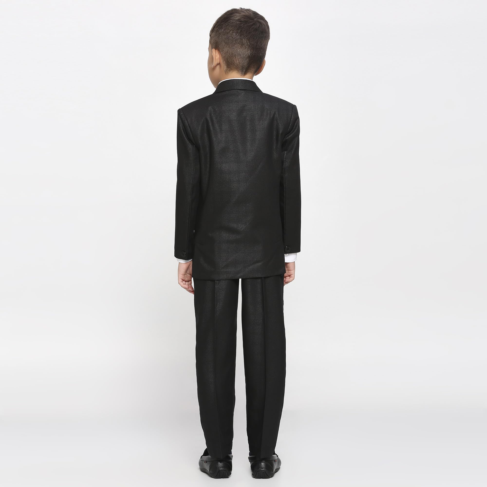 KIDS ISLAND Boys Black 5 Pcs Coat Suit | KI_047_8167_BLK_3 1