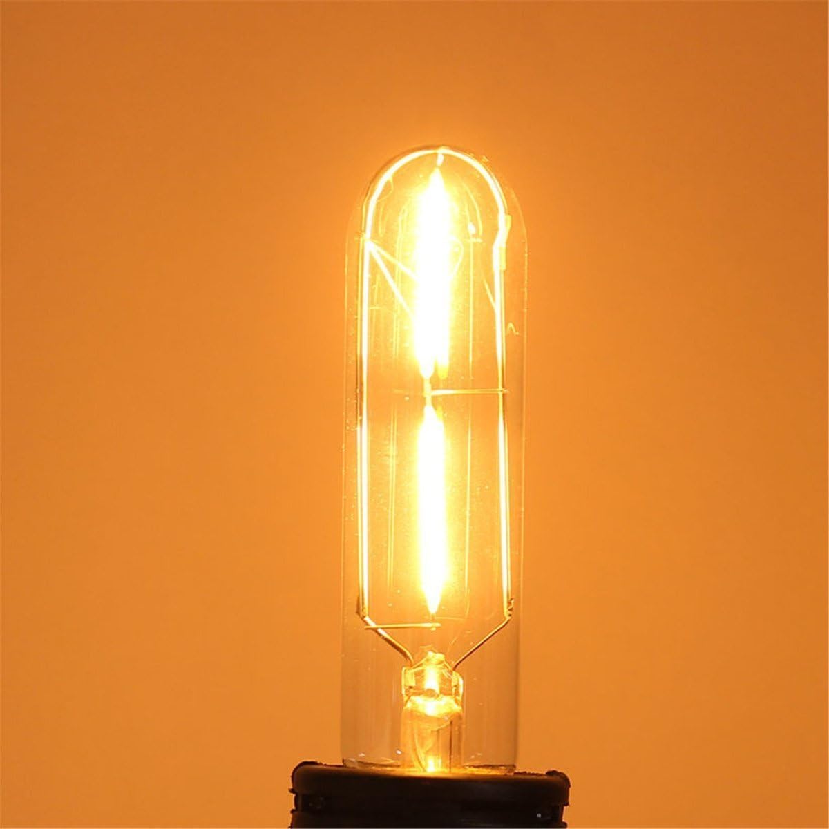 Black Friday 🔥 Superdream Cob Led Vintage Light Bulb Retro Edison Style Screw Technology Incandescent Bulb Equivalent Old Fashioned Tubular Nostalgic Filament (T10 (3Pack))