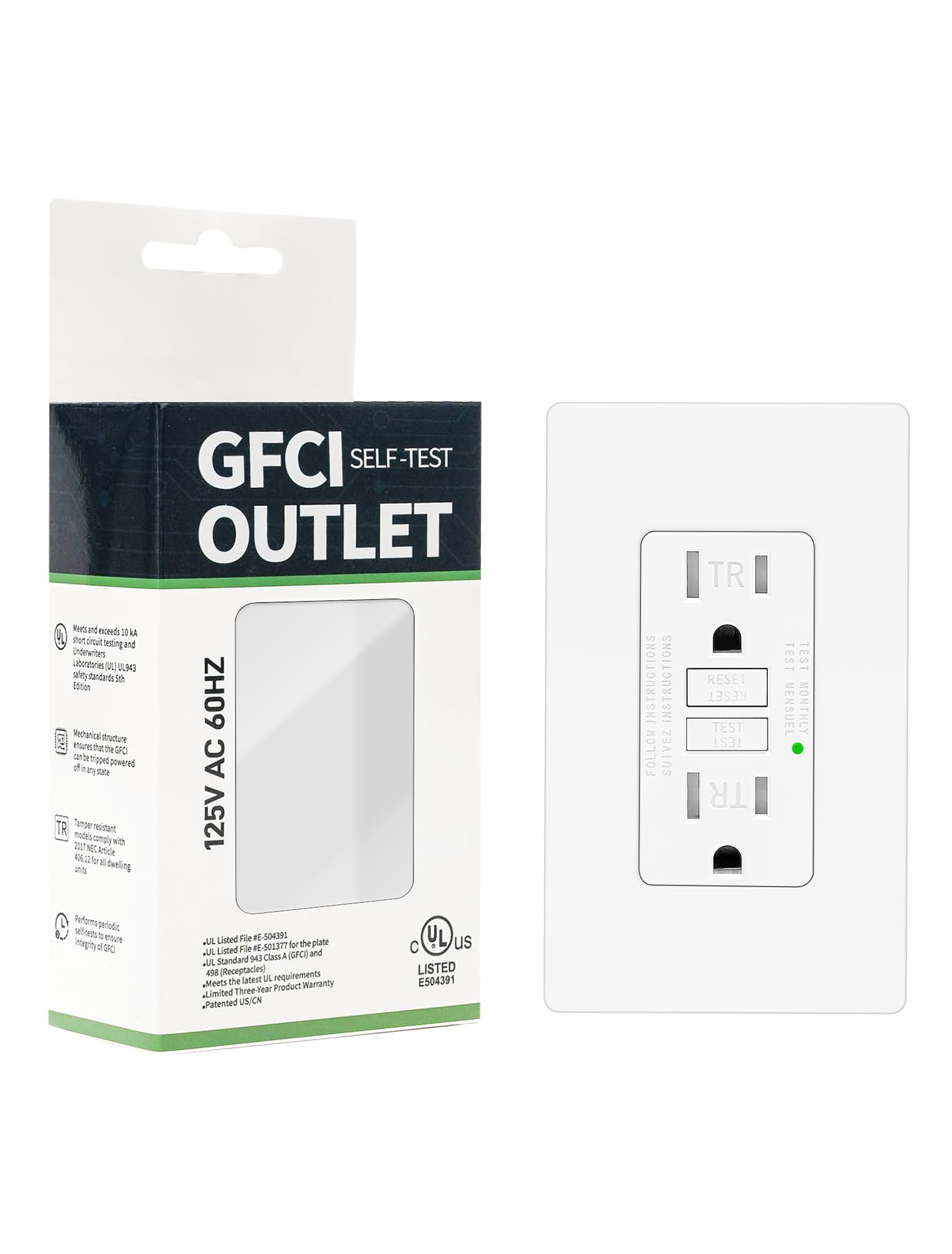 GFCI Outlet - Protect Your Home with UL Listed Safety -21