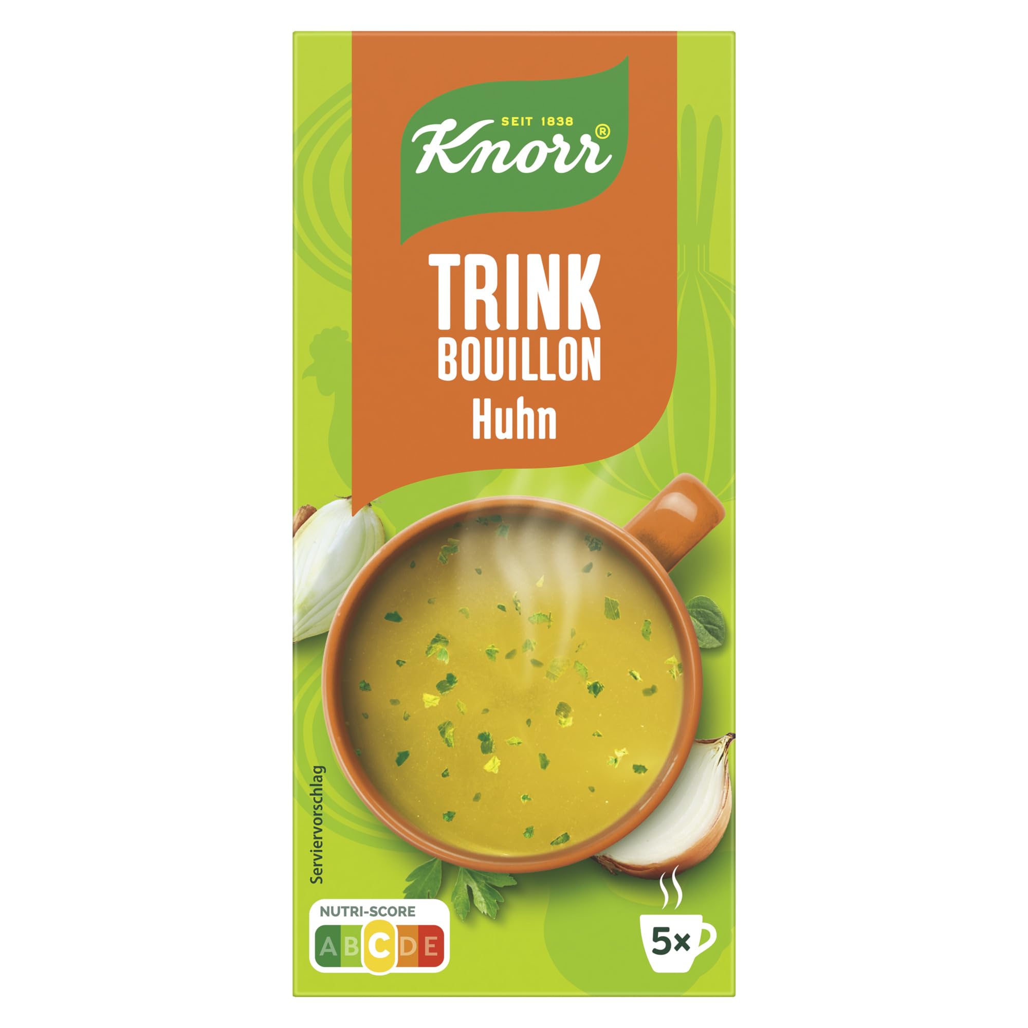 Knorr Trinkbouillon Huhn mit wärmend-herzhaftem Geschmack schnell & einfach 5x 175 ml