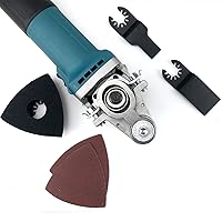 Vista 4 de Kit de herramientas oscilantes convertidores, adaptador de amoladora angular, accesorios de herramientas oscilantes multifuncionales, instalación