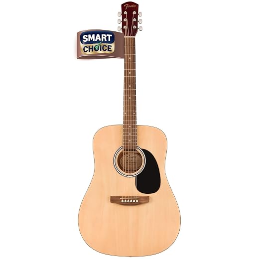 Fender FA-25 Dreadnought Acoustic Guitar, Beginner Guitar, Natural