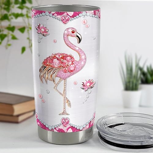 Vista 37 de SANDJEST Vaso de llama – Taza de viaje para café con aislamiento de acero inoxidable de 20 onzas – Regalos de llama para mujeres, niñas