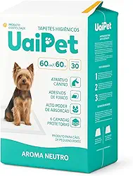 TAPETE HIGIÊNICO UAIPET PREMIUM 60cmx60cm C/30 - AROMA NEUTRO