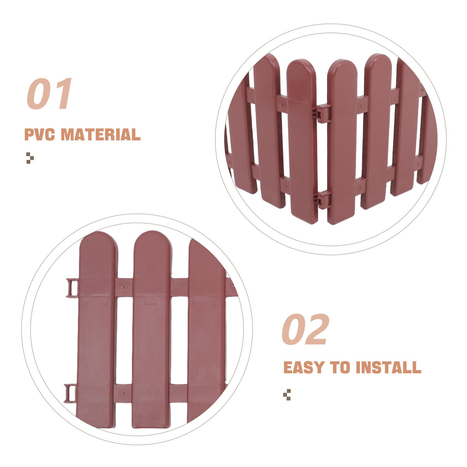 Generic Recinto Per Tartarughe Da Esterno 4 Pezzi in Pvc Resistente Staccionata Per Giardino E Prato Design Spazioso Modulare Per Piccoli Animali Domestici