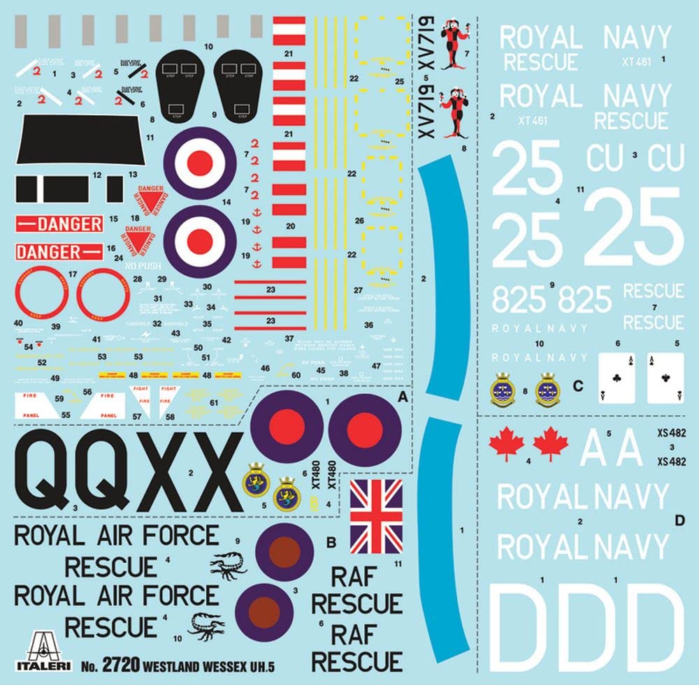 Italeri 2720 Wessex UH.5 Falklands 40 Years Anniversary, Scala 1:48, Plastic Model Kit, Modello in Plastica da Montare, Modellismo