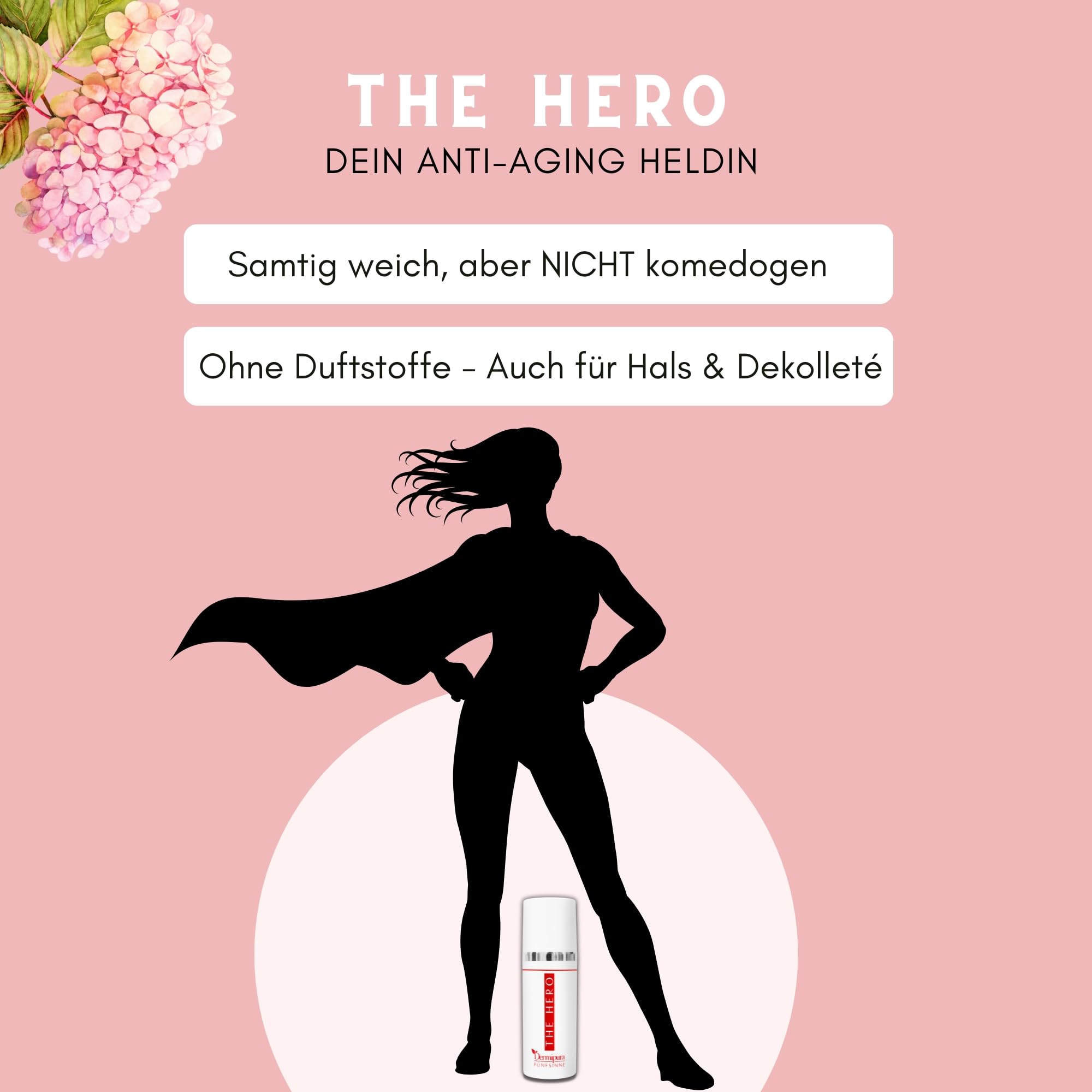 FÜNFSINNE | Dermipura | The Hero | Fortschrittliches Retinol Serum für glattere Haut mit 3fach-Komplex aus Granaktivem Retinol (Vit. A), Bakuchiol, Niacinamid (Vit.B3) | 50ml
