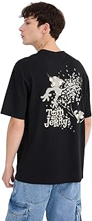 ديفاكتو تي شيرت محبوك باكمام قصيرة ورقبة دائرية ضيقة للرجال الشباب (عبوة من قطعة واحدة)