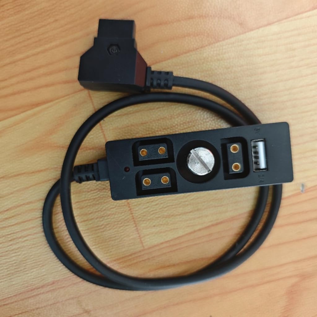 D Tap to 4-portowy kabel USB do ładowania z zasilaniem LED do sprzętu fotograficznego