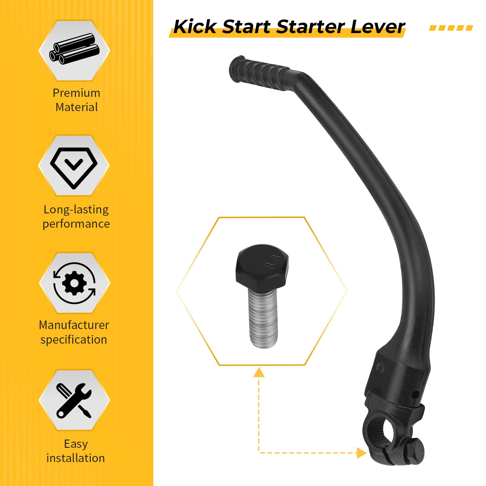 Amazon.co.jp: M MATI キックスタートスターターレバー ホンダ XR250R