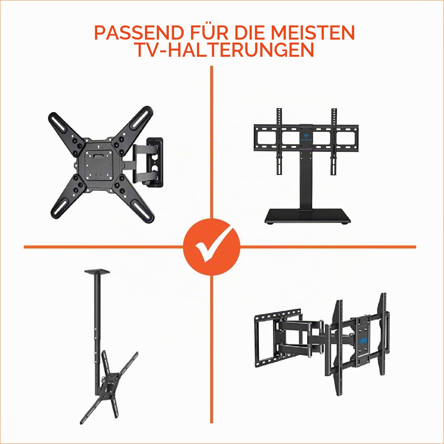 Outdoor-TV-Abdeckung 80-85 Zoll – mit Reißverschluss, wetterfest, wasserdicht, 360-Grad-Schutz, weiche, kratzfeste Innenseite, Schwarz