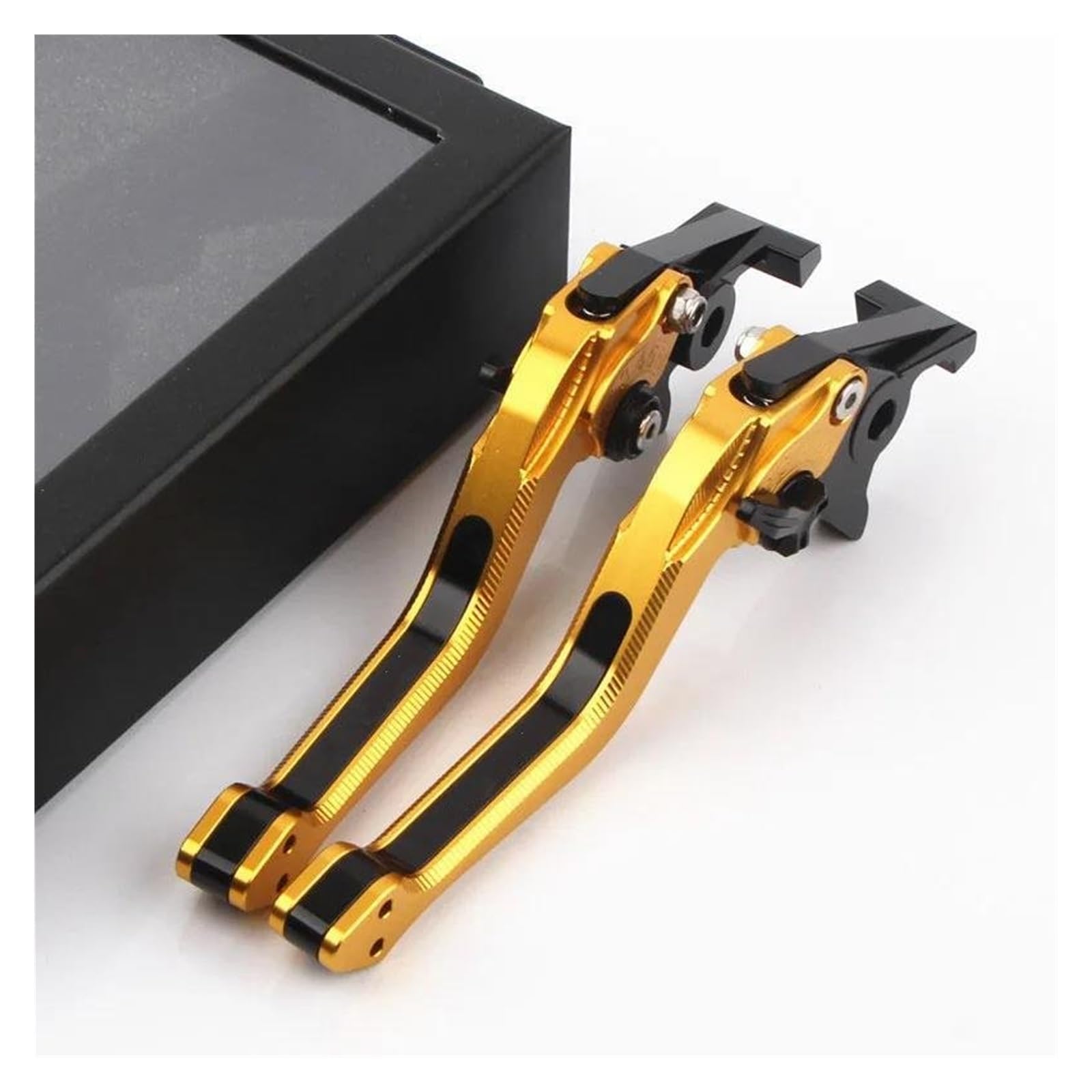 YAXFBRHGC for CB400 SF CB400SF VTEC 1992-1998 Motorcycle 3D Brake Clutch Lever Aluminum CNC Adjustable Motorbike(Gold)