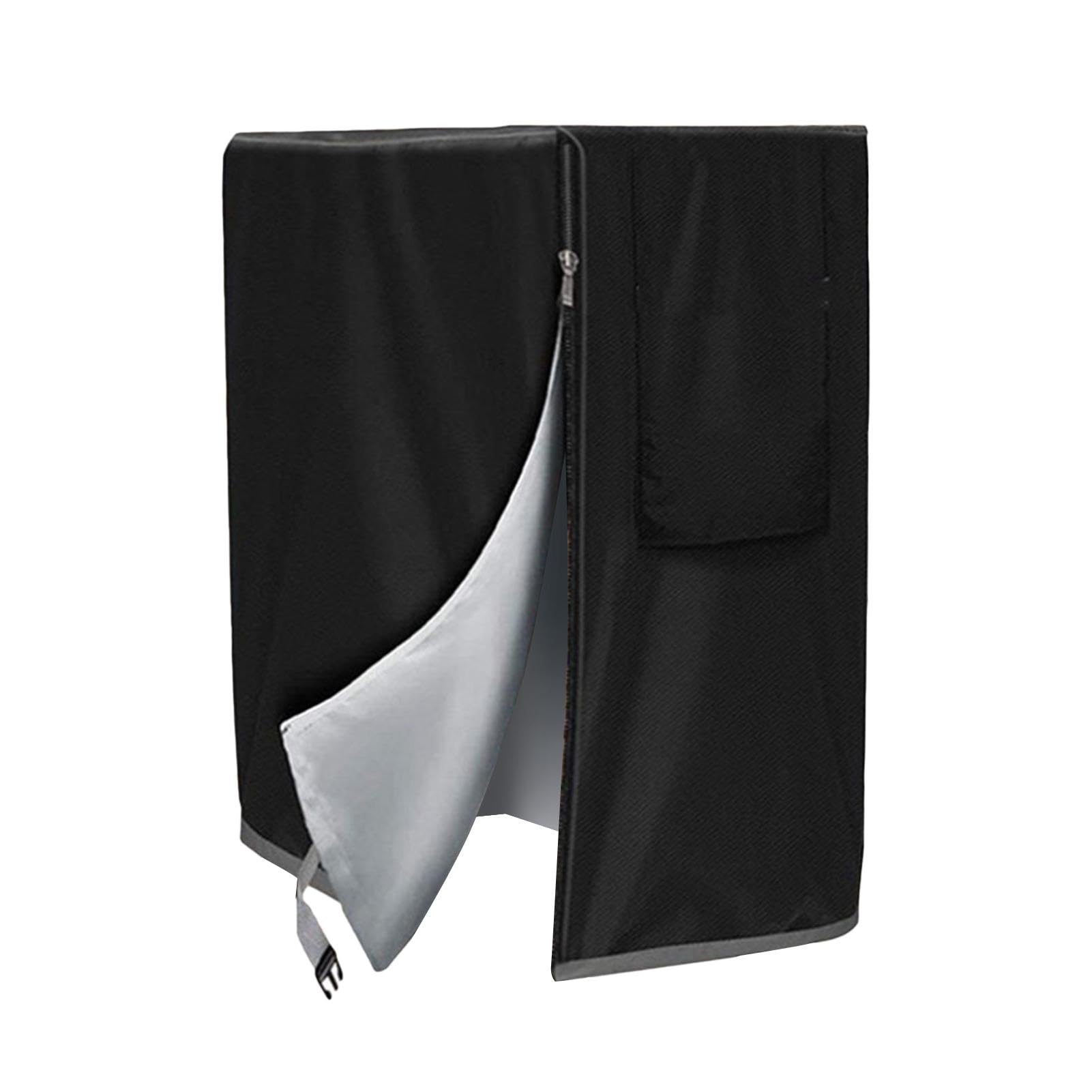 Housse De Rangement Noir Pour Lit Pliant - Tissu Oxford Imperméable, Cordon De Serrage - Protection Poussière, Pluie, Soleil - 5
