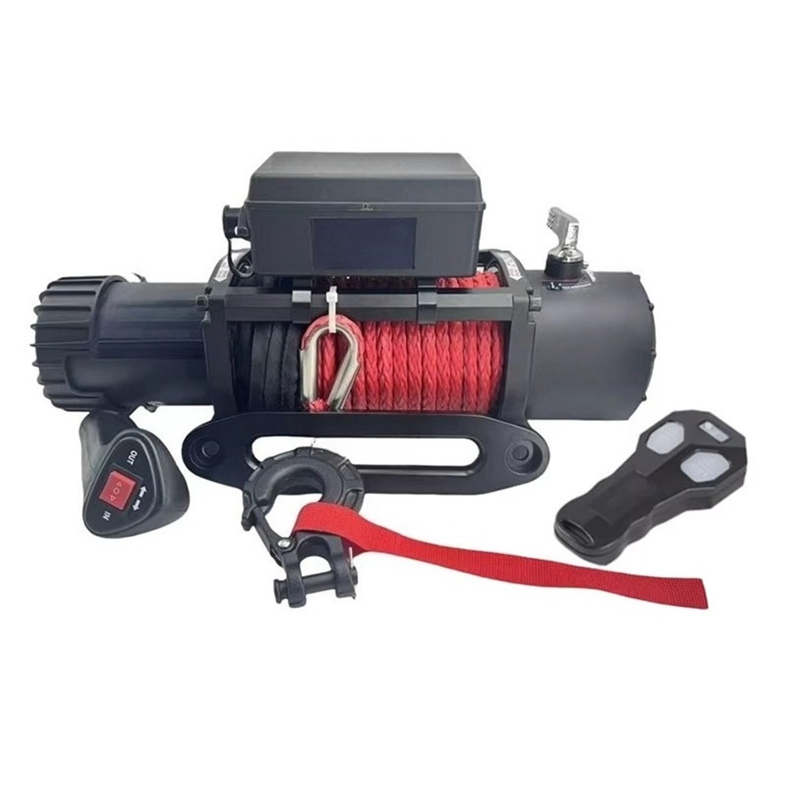 Wciągarka Elektryczna O Udźwigu 13000 Funtów, Kabel 4x4, 12 V/24 V, 1200 W, 10 M, Wysoka Wytrzymałość Na Rozciąganie Wciągarki elektryczne
