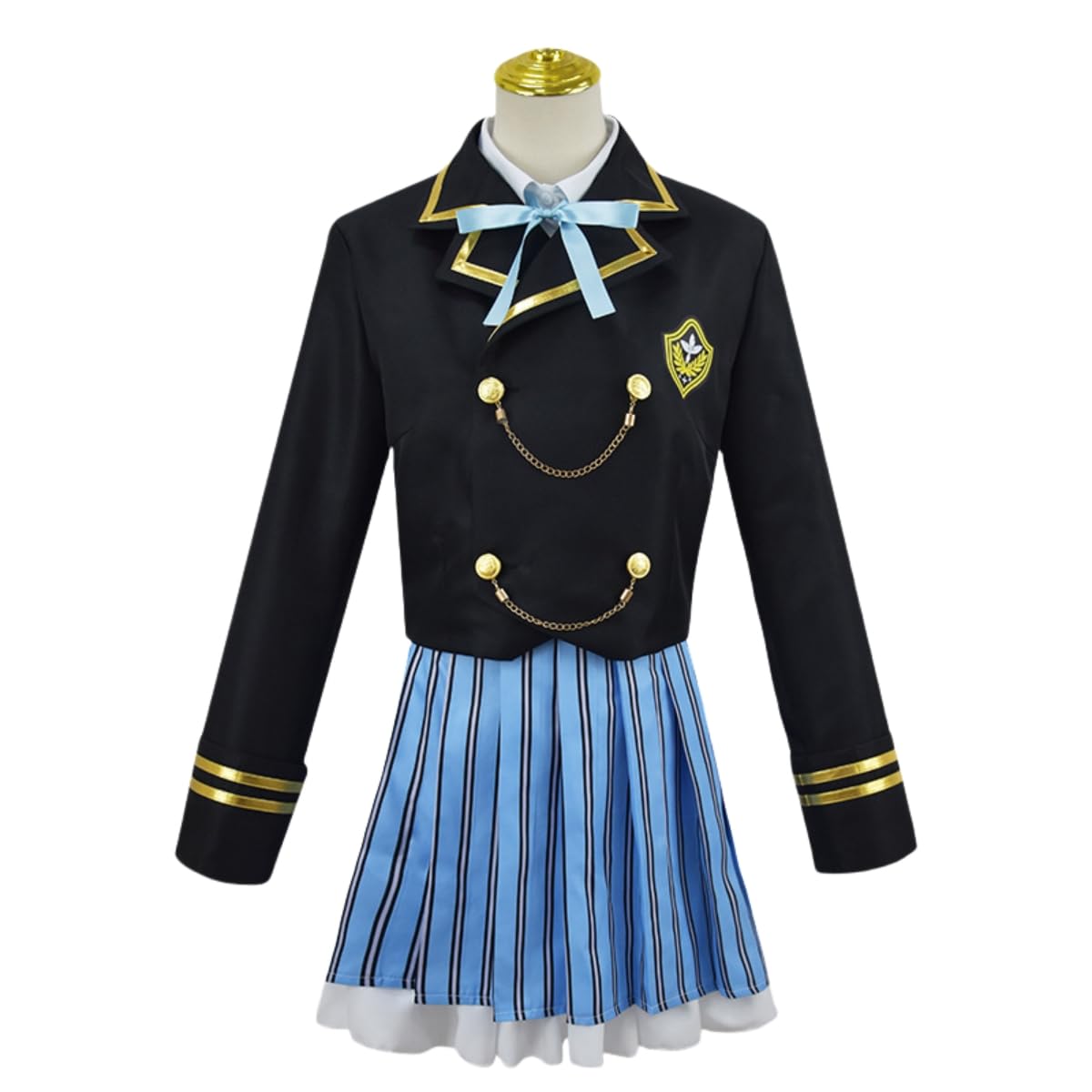 Amazon.co.jp: FSQCY 神楽めあ コスプレ衣装 ウィッグ付き 制服スーツ