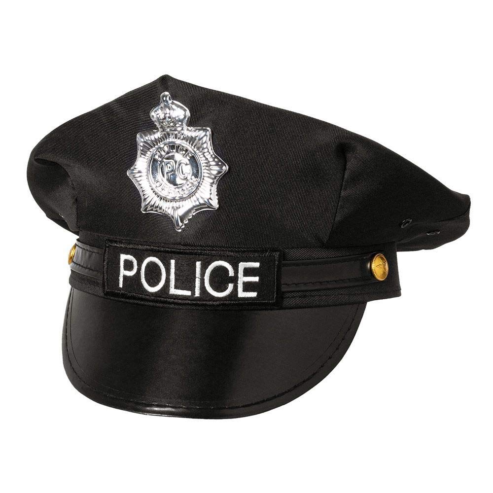 Boland 33011 - Mütze Police, Schwarz, Officer, Polizei, Beruf, Accessoire, Mottoparty, Karneval