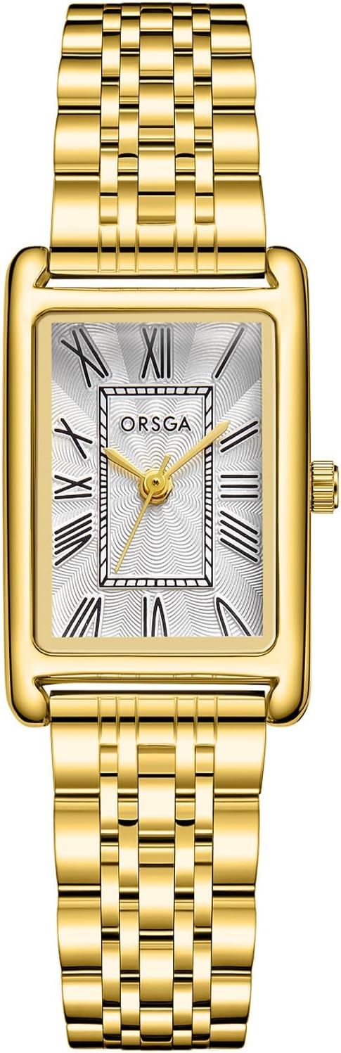 CIVO Womens Watches Vintage Square Stainless Steel Analog Quartz Wrist Watch Waterproof Fashion Elegant Dainty Ladies Watch