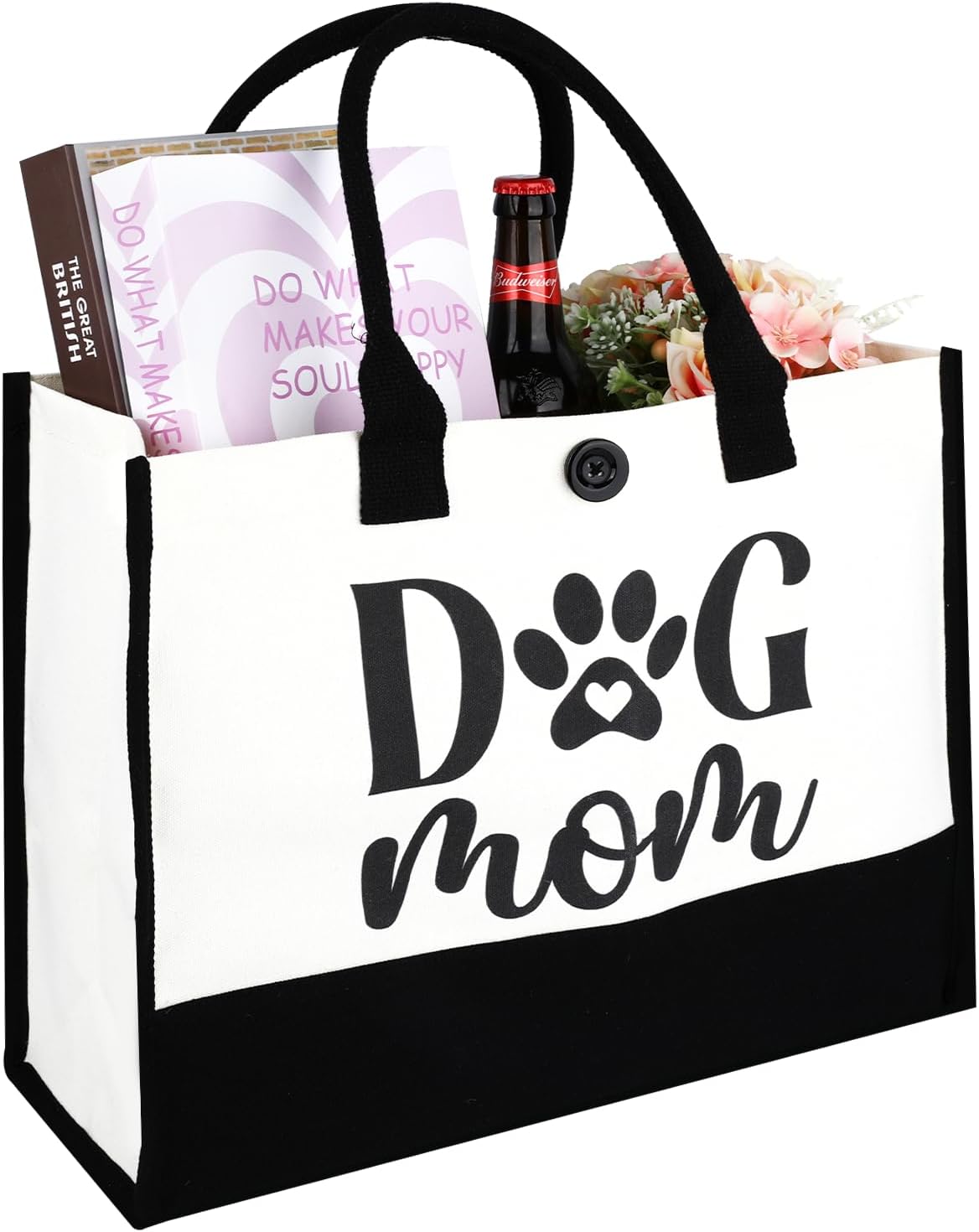 Cat Dog Tote Bag Gifts for Women Dog Mom Gifts for Women Tote Cat Mom Tote Bag Mothers Day Cats Lover Gift Bags