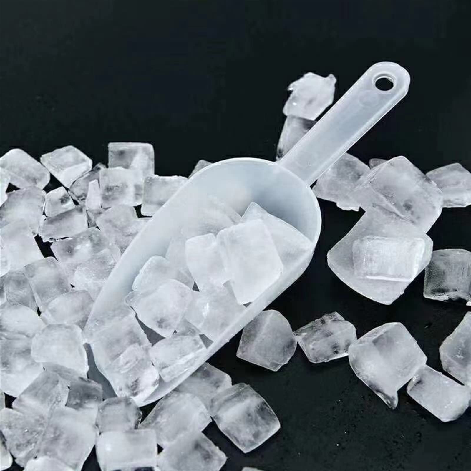 Łyżka Stołowa 1 Szt. Przezroczysta Plastikowa Łopatka Do Lodu Mała Łopatka Mąka Cukierki Jedzenie Lody Miarka Łyżki Łopaty Narzędzia Kuchenne