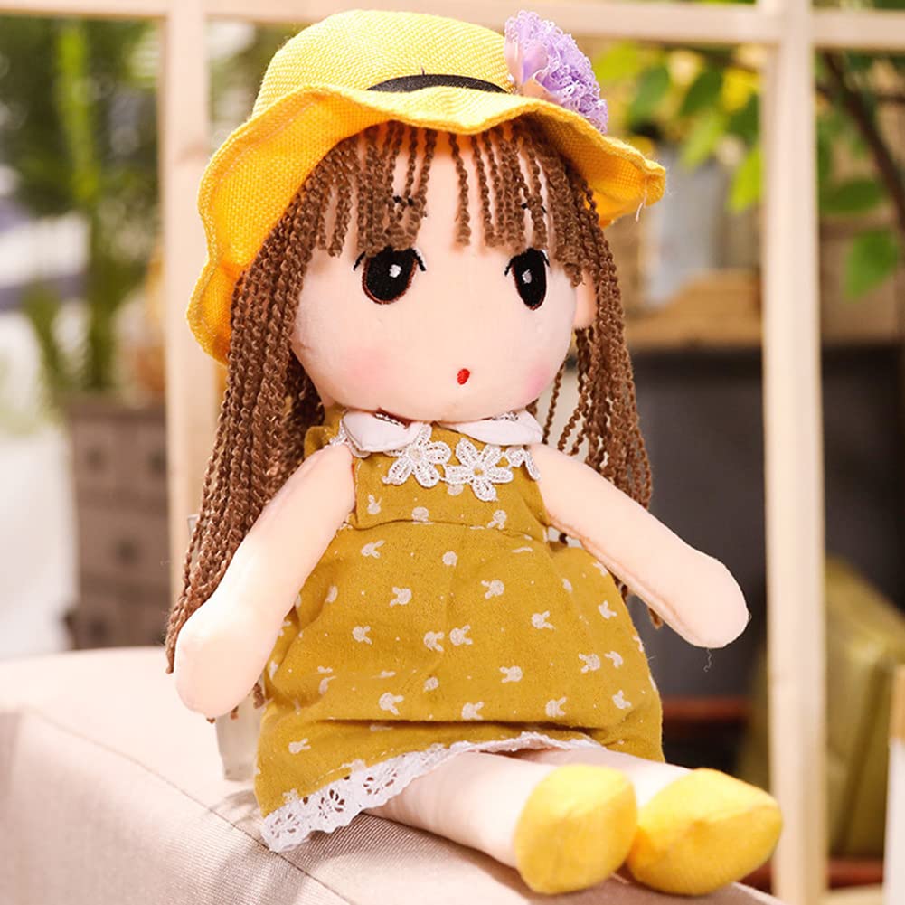 Poupée De Chiffon Fille 45 Cm En Peluche Douce - Doudou Bébé, Décoration Chambre, Cadeau Anniversaire Noël