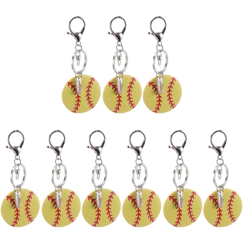 Porte-clés de softball et baseball robustes Mipcase en bois - 6