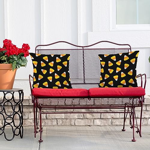 Swono PILL-SET2-KY308WSJ Throw Pillow Covers Candy Corn, Halloween Candy Corns Sweet Triangle Accent Cushion Covers Decorative Pillowcase thumb #3